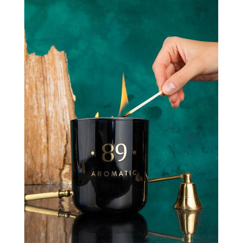 Луксозна парфюмна ароматна свещ от палмов восък GLASS COLLECTION