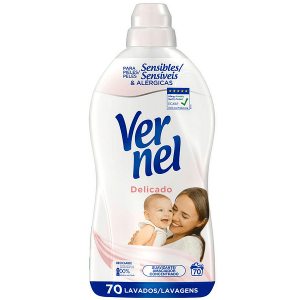 Омекотител Vernel Delicado за бебета, 1.260 л, 70 пранета Омекотител Vernel Delicado за бебета, 1.260 л, 70 пранета