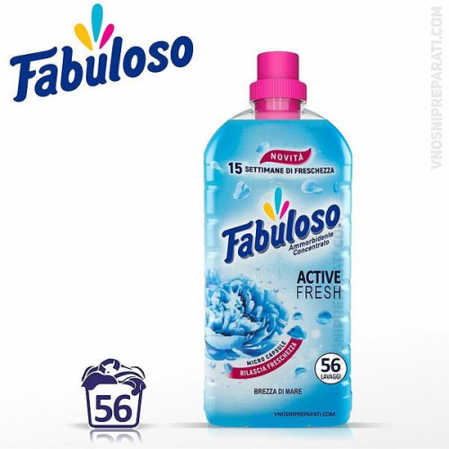 Fabuloso profumoso Active Fresh Brezza di Mare омекотител 56 пр