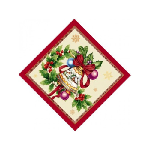 Коледна салфетка с Коледна камбана Коледна салфетка с Коледна камбана