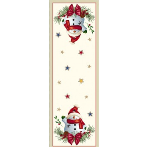 Коледен тишлайфер с весел снежен човек Коледен тишлайфер с весел снежен човек