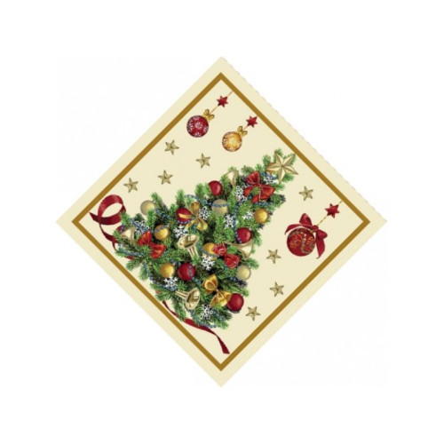 Коледна салфетка с Коледна елха Коледна салфетка с Коледна елха