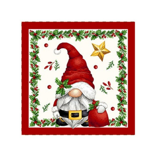 Коледна калъфка - Коледен елф чeрвен кант Коледна калъфка - Коледен елф чeрвен кант