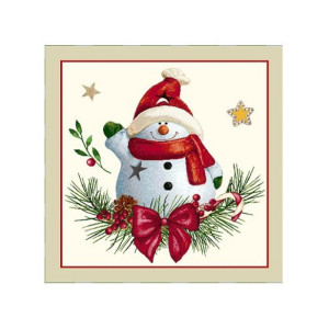 Коледна калъфка - Снежен човек