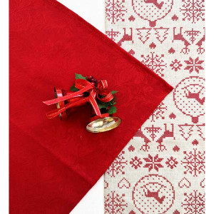 Комплект ленени салфетки червено 6 бр Комплект ленени салфетки червено 6 бр