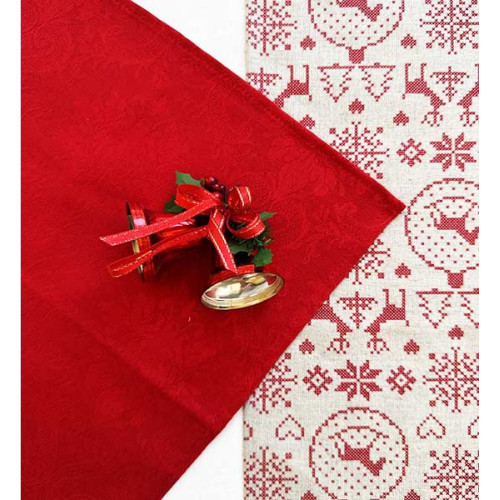 Комплект ленени салфетки червено 6 бр