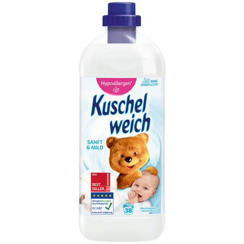 Омекотител Kuschelweich Sanft & Mild, 1 л, 38 пранета