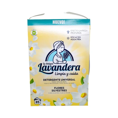 LAVANDERA прах за универсално пране, Flores Silvestres, 85 пранета, 4,675кг LAVANDERA прах за универсално пране, Flores Silvestres, 85 пранета, 4,675кг