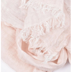 Ленен шал млечно розов  Ленен шал млечно розов