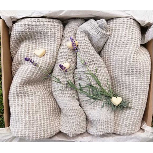 Ленен подарък за СПА и Баня НАТУРАЛ Ленен подарък за СПА и Баня НАТУРАЛ