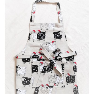 Ленена кухненска престилка ОВЧИЦИ