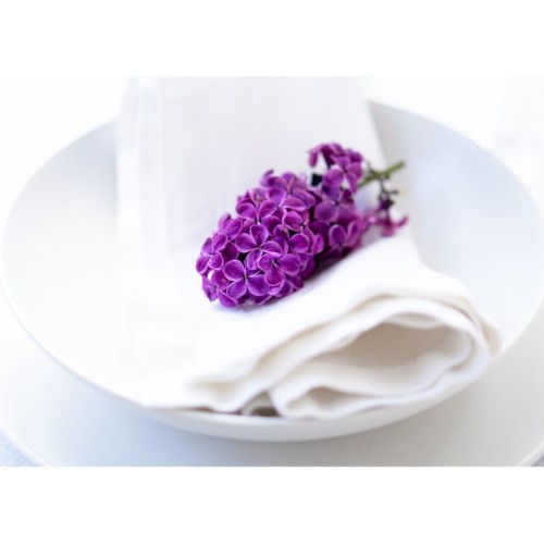 Ленена Салфетка КЛАСИК бял