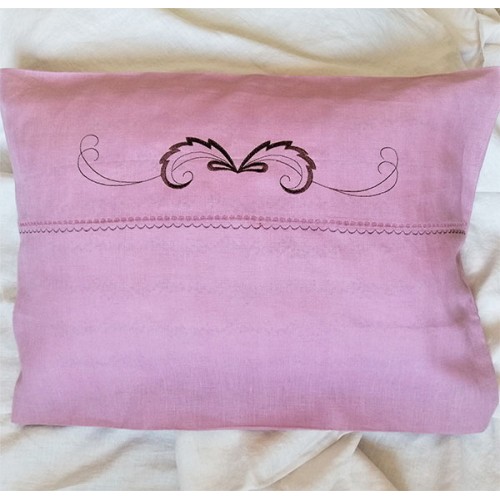 Ленена калъфка за възглавница 100% естествен лен КРАСАВИЦА пепел от рози Ленена калъфка за възглавница 100% естествен лен КРАСАВИЦА пепел от рози