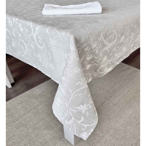Ленена покривка за маса ЖАКАРД Ленена покривка за маса ЖАКАРД