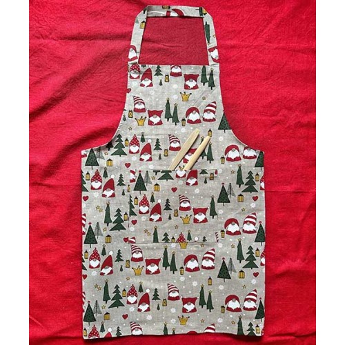 Ленена кухненска престилка КОЛЕДА Ленена кухненска престилка КОЛЕДА