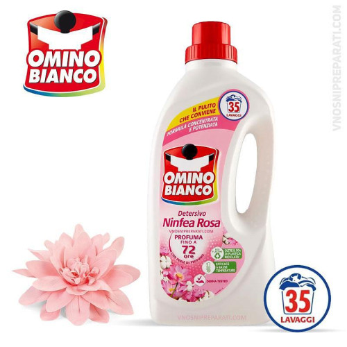 Omino Bianco detersivo Ninfea ROSA препарат за пране 35 пр Omino Bianco detersivo Ninfea ROSA препарат за пране 35 пр