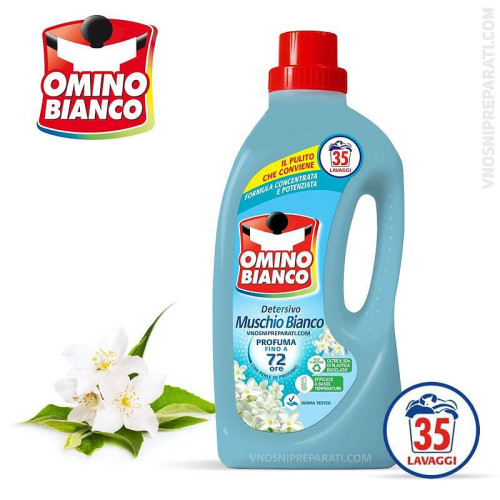 Omino Bianco Muschio Bianco препарат за пране 35 пр Omino Bianco Muschio Bianco препарат за пране 35 пр