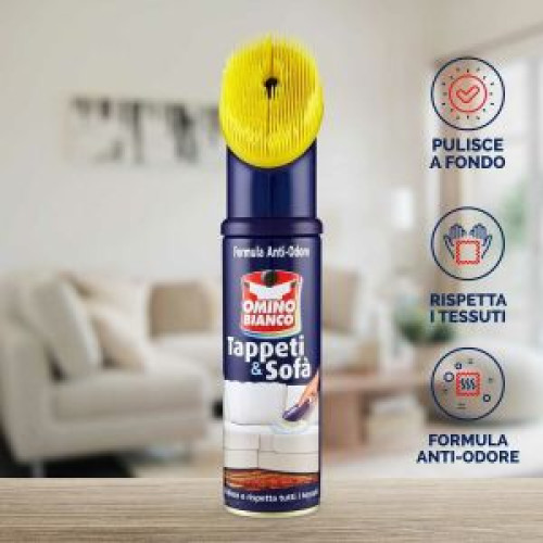 Препарат за дамаски Omino Bianco Spray Tappeti & Sofa 300 мл Препарат за дамаски Omino Bianco Spray Tappeti & Sofa 300 мл