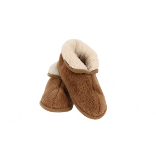Домашни пантофи от естествена камилска и мериносова вълна
