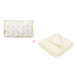 Детски комплект вълнено одеяло  и възглавничка 