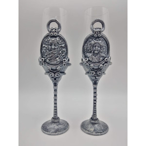 Сет от 2 бр. чаши за шампанско Колекция Той и Тя Сет от 2 бр. чаши за шампанско Колекция Той и Тя