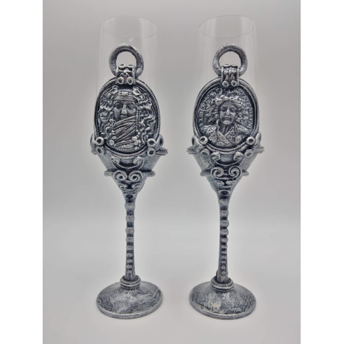 Сет от 2 бр. чаши за шампанско Колекция Той и Тя Сет от 2 бр. чаши за шампанско Колекция Той и Тя