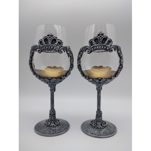 Сет от 2 бр. чаши за вино Кралска корона Сет от 2 бр. чаши за вино Кралска корона