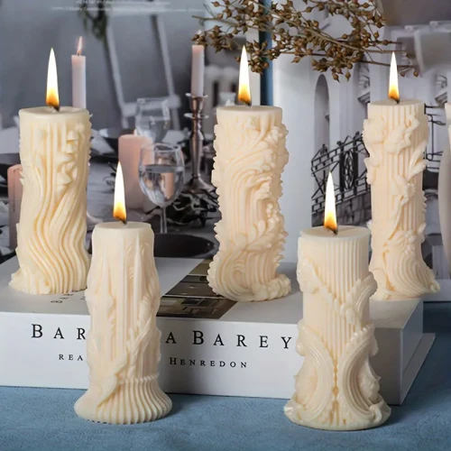 Коледна ароматна свещ барелеф