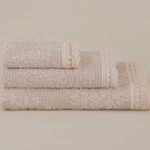 Хавлия памук с дантела