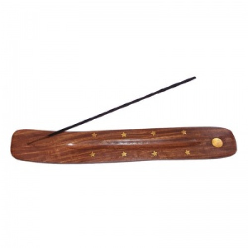 Елегантни поставки за инсенс ароматни пръчици от тъмен махагон