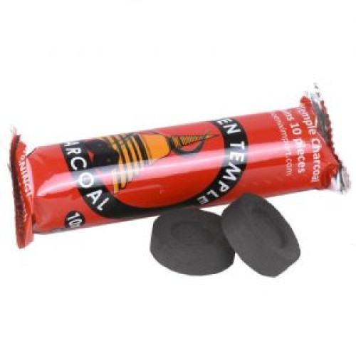 Бързозапалващи се Въглени за горене на тамян тип таблетка 10бр. Бързозапалващи се Въглени за горене на тамян тип таблетка 10бр.