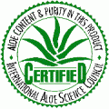 Aloe Vera Cert