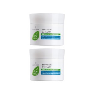 Aloe Vera Нежен крем за лице и тяло, двоен комплект