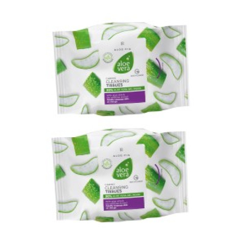 Aloe Vera Нежни почистващи кърпички, двоен комплект Aloe Vera Нежни почистващи кърпички, двоен комплект