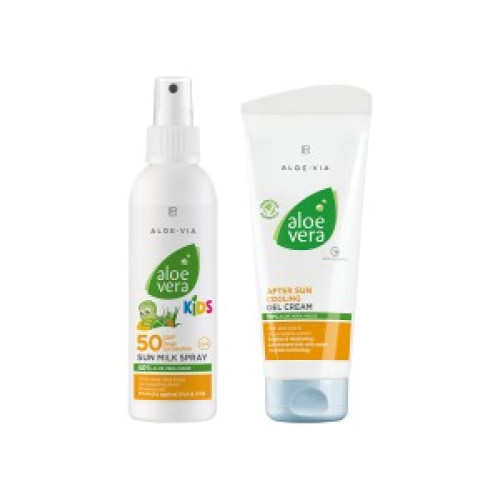 Aloe Vera Слънцезащитен комплект за деца SPF 50 Aloe Vera Слънцезащитен комплект за деца SPF 50