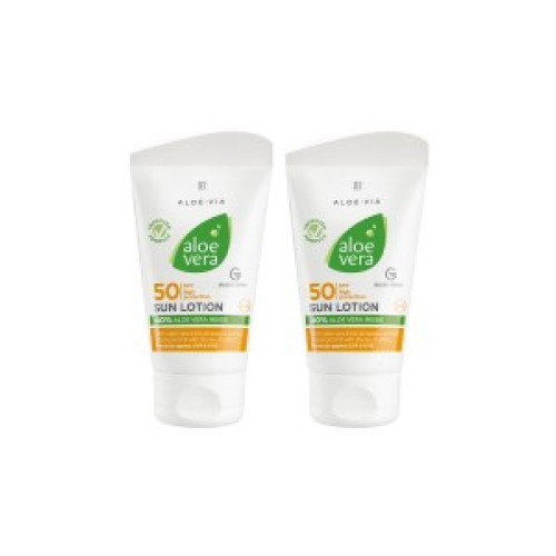 Aloe Vera Слънцезащитен лосион SPF 50, двоен комплект Aloe Vera Слънцезащитен лосион SPF 50, двоен комплект