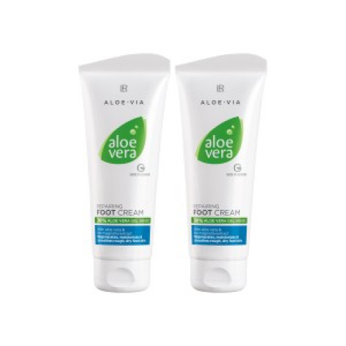 Aloe Vera Възстановяващ крем за стъпала, двоен комплект