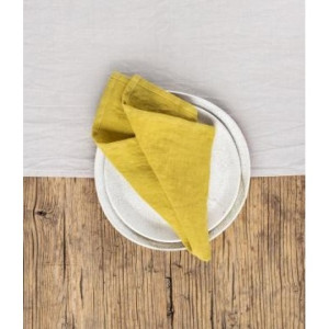 Ленени салфетки, охра 4 бр.