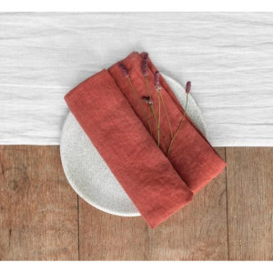 Ленени салфетки, керемида 4 бр.