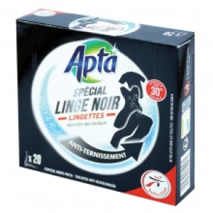 АПТА кърпички за пране на черни и тъмни дрехи х 20 бр