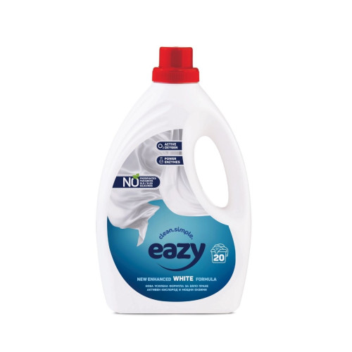 Течен перилен препарат Eazy White – за бяло пране 2.2л Течен перилен препарат Eazy White – за бяло пране 2.2л