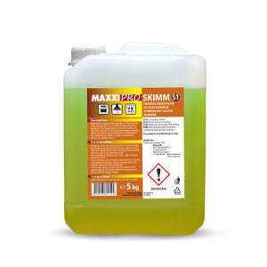 УНИВЕРСАЛЕН ОБЕЗМАСЛИТЕЛ ПОДХОДЯЩ ЗА ПОЧИСТВАНЕ НА МЕКИ МЕТАЛИ КАТО АЛУМИНИЙ MAXXI PRO SKIMM 5кг.