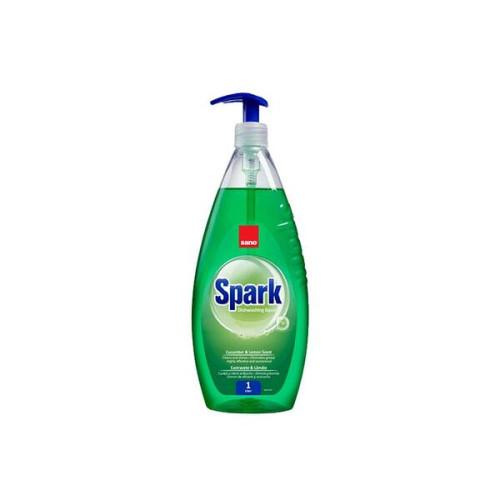 Препарат за съдове САНО Spark, Cucumber, Помпа, 1л.