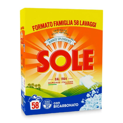 Прах за пране SOLE Bicarbonato 58 пр