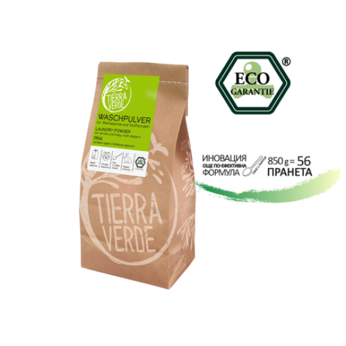 ЕКО Прах за бяло пране и бебешки дрешки - 850г - 56 пранета