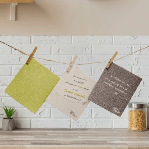 Екологични домакински кърпи за многократна употреба – комплект от 3 бр