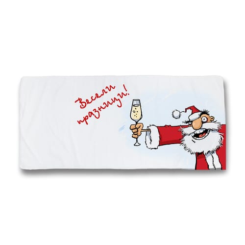 Коледна хавлиена кърпа Наздраве Колаж
